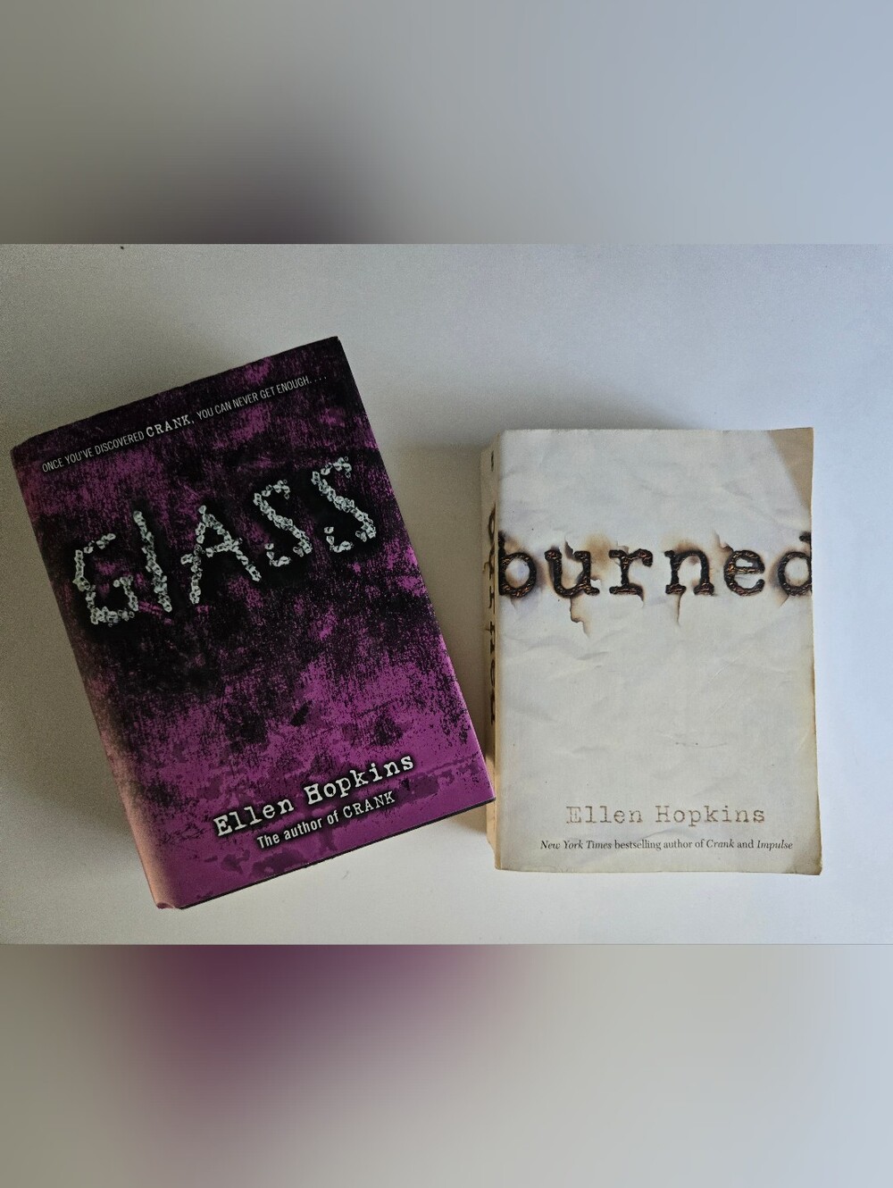 Glass Burned by Ellen Hopkins Book Lot